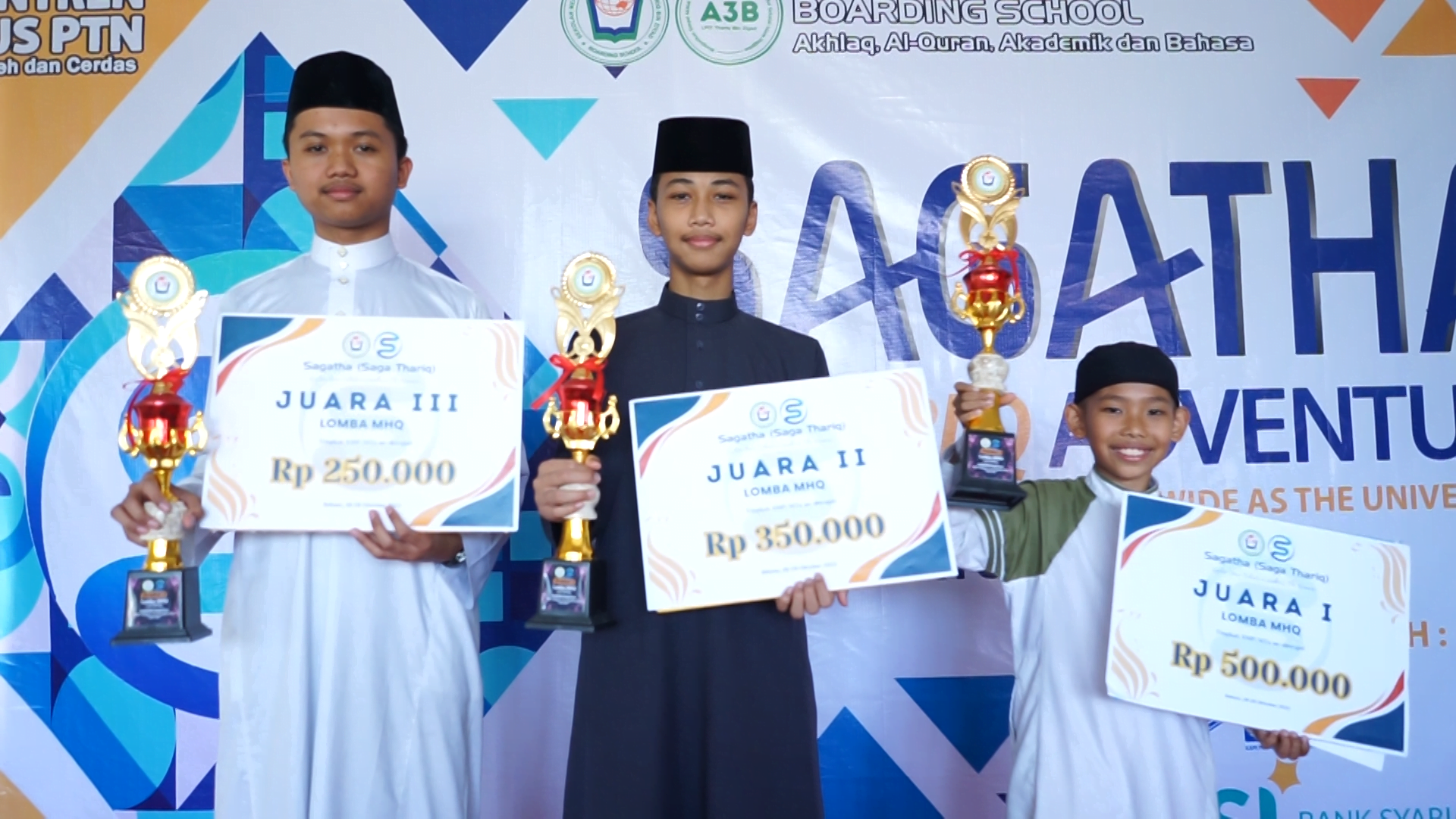 Keren! Santri Ma'had Yayasan Syekh Ali Jaber Borong Piala MHQ se-Kota Bekasi