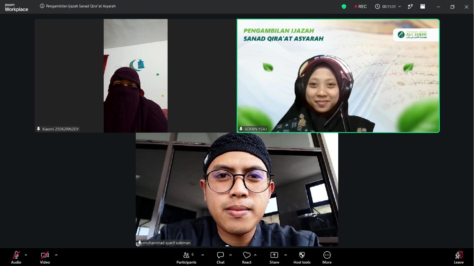 Pengajar PTQ Syekh Ali Jaber Raih Ijazah Sanad Al-Qur'an Qiraat Ibnu Katsir dari Mesir