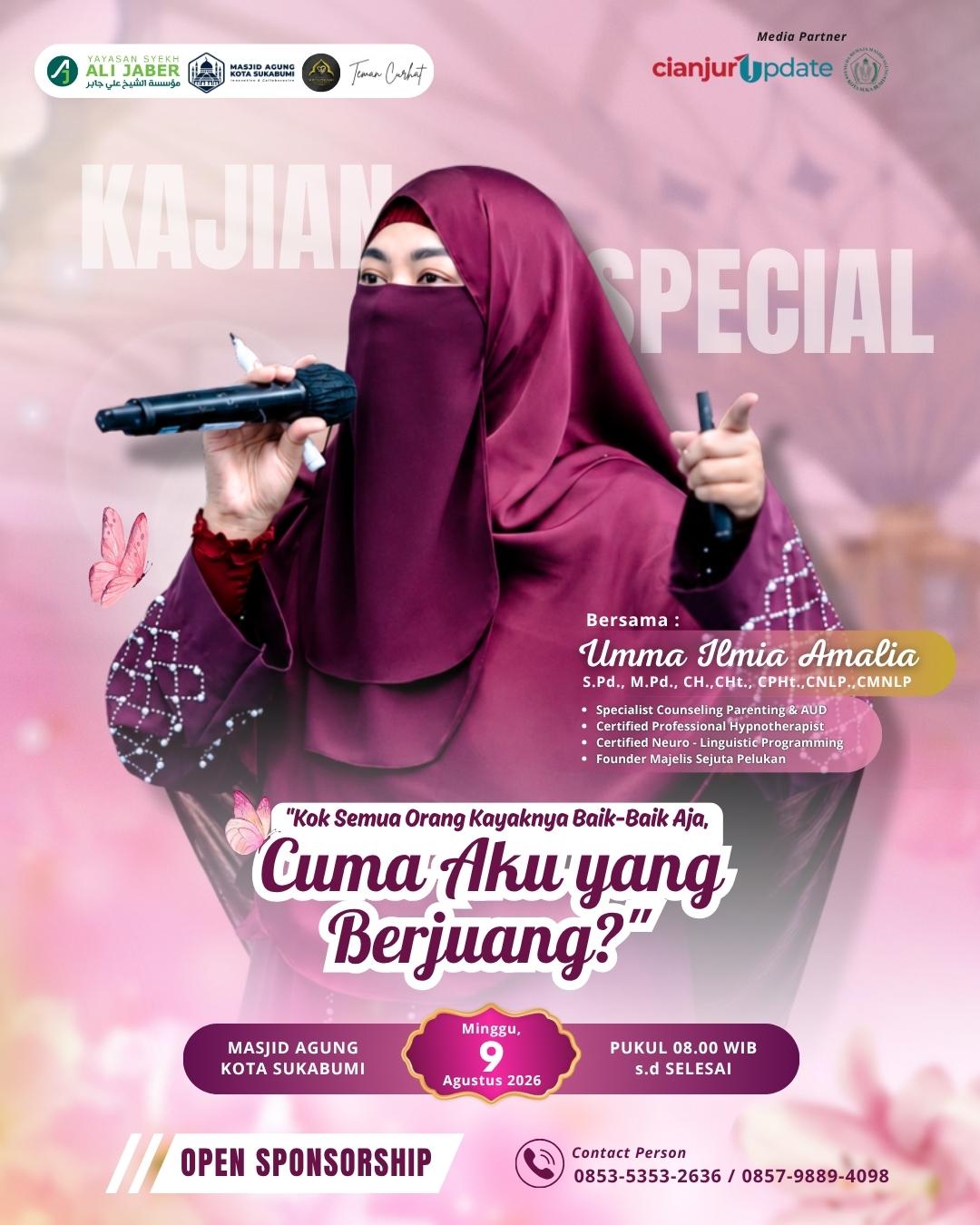 Poster Kajian Special Umma Ilmia Amalia - Cuma Aku yang Berjuang