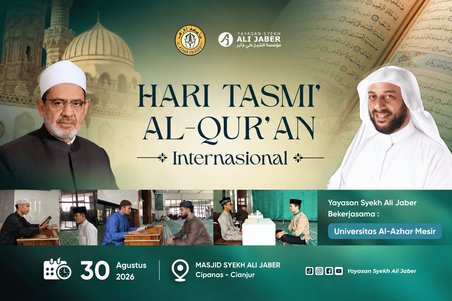 Peringati Hari Tasmi' Internasional, Yayasan Syekh Ali Jaber Gandeng Universitas Al-Azhar Mesir